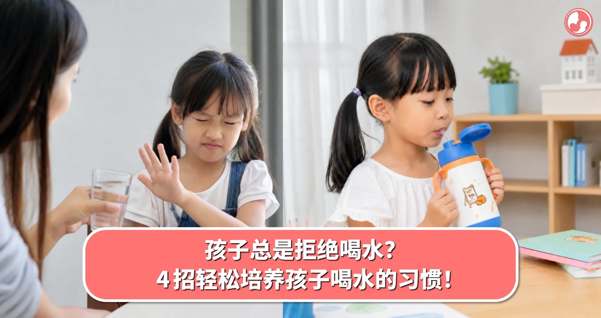 孩子总是拒绝喝水?4 招轻松培养孩子喝水的习惯!