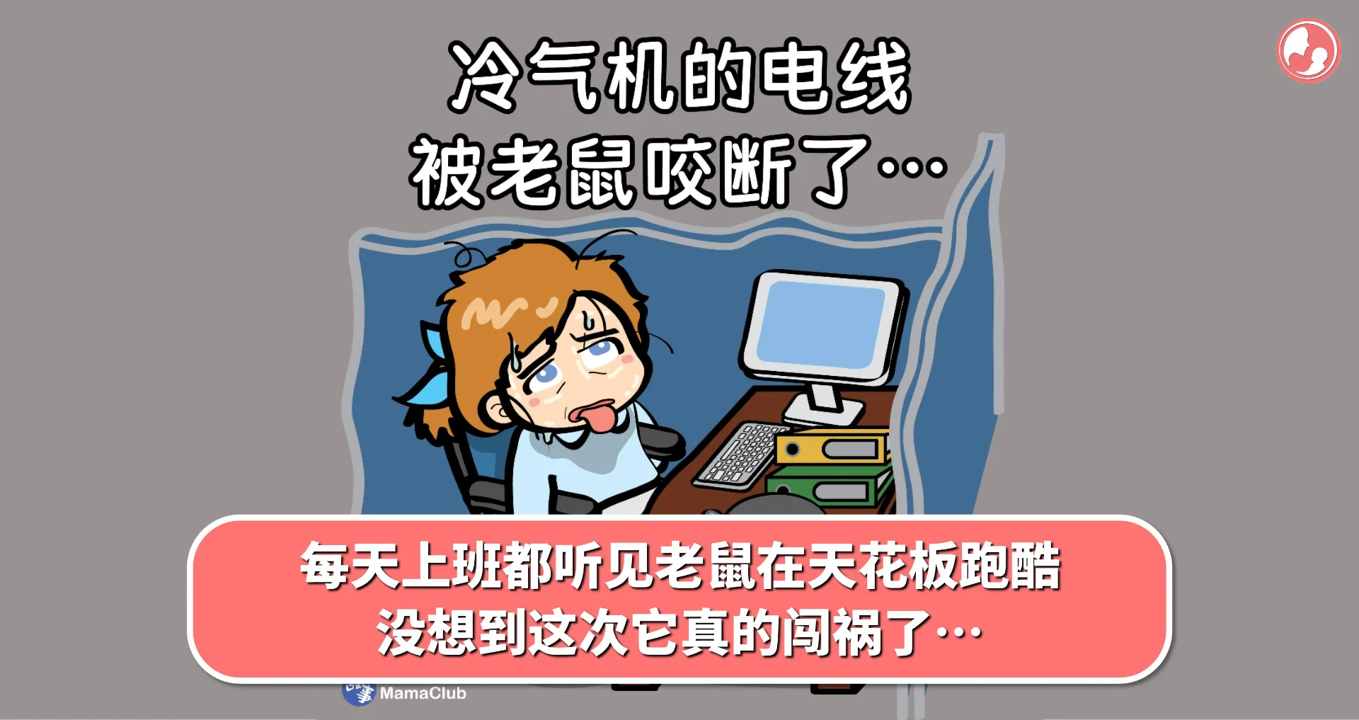 【故事投稿】每天上班都听见老鼠在天花板跑酷,没想到这次它真的闯祸了…
