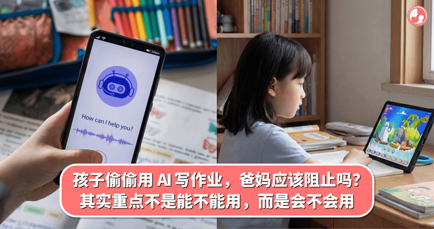 孩子偷偷用 AI 写作业,爸妈应该阻止吗?其实重点不是“能不能用”,而是“会不会用”